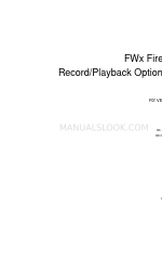 DigiDesign FWx FireWire
Record/Playback Option
Card Manual