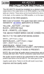 Axxess AX-ADCT2 Instrucciones de instalación