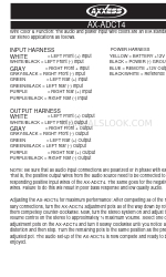 Axxess AX-ADCT4 Installation Instructions