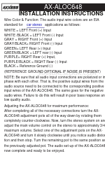 Axxess AX-ALOC648 Instrucciones de instalación