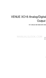 DigiDesign VENUE XO16 Manual