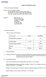 Epson 850N Fiche d'information sur le produit