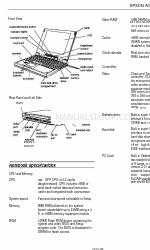 Epson 900N Especificaciones