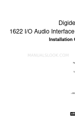 DigiDesign 1622 1 インストレーション・マニュアル