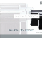 Epson 9800 - Stylus Pro Color Inkjet Printer Manuale di riferimento rapido