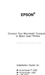 Epson ActionLaser 1000 Manuale di installazione