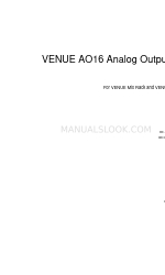 DigiDesign VENUE AO16 Посібник