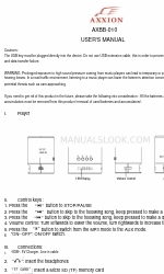 Axxion AXBB-010 Manual del usuario