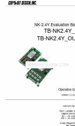 CIRCUIT DESIGN TB-NK2.4Y-IN Manual de operação