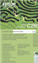 Epson AcuLaser C2600N Spécifications