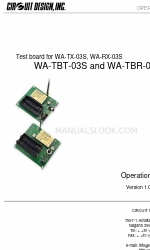 CIRCUIT DESIGN WA-TBR-03S Panduan Pengoperasian