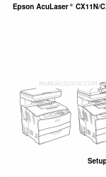 Epson AcuLaser CX11N Setup Manual