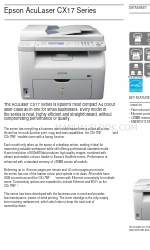 Epson AcuLaser CX17 Series Veri Sayfası