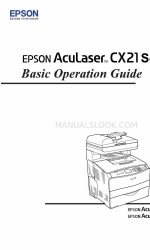 Epson Aculaser CX21N Series 운영 매뉴얼