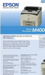 Epson AcuLaser M4000 Series Specyfikacja