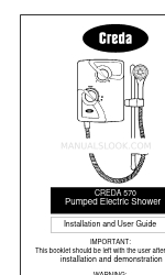 Creda 570 설치 및 사용자 설명서