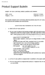 Epson AP-3250 Boletín de asistencia sobre productos