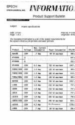 Epson Apex 80 Bollettino di assistenza prodotti