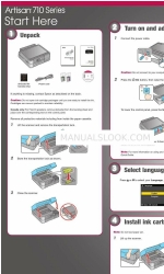 Epson Artisan 710 Series Buradan başlayın