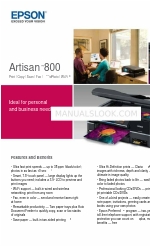 Epson Artisan 800 - All-in-One Printer Spécifications