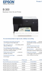 Epson B-300 - Business Color Ink Jet Printer Teknik Özellikler