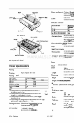 Epson C094001 - FX 870 B/W Dot-matrix Printer Teknik Özellikler