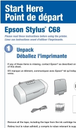 Epson C11C616001 - Stylus C68 Color Inkjet Printer Podręcznik Start Here