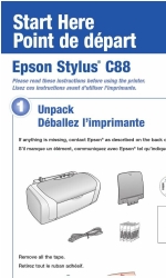 Epson C11C617121 - Stylus C88+ Color Inkjet Printer Iniziare qui Manuale