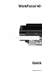 Epson C11CA27201 - WorkForce 40 Color Inkjet Printer Manual rápido