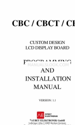 Aybey Elektronik CBCT 프로그래밍 및 설치 매뉴얼