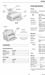 Epson C380045HA - Stylus Color 980 Inkjet Printer 製品情報マニュアル