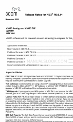 3Com NBX V3000 Analog Release Note