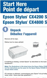 Epson CX4800 - Stylus Color Inkjet Manual Iniciar aqui