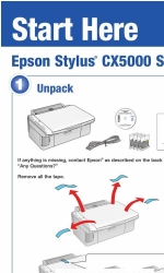 Epson CX5000 - Stylus Color Inkjet Iniziare qui Manuale