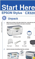 Epson CX5200 - Stylus Color Inkjet Iniziare qui Manuale