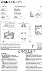 CREE LIGHTING DOT Series Інструкція з монтажу