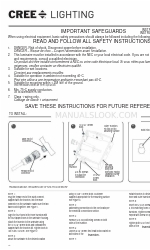 CREE LIGHTING Noctura Series Manuale di istruzioni per l'installazione