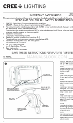 CREE LIGHTING Noctura Series Manuale di istruzioni per l'installazione