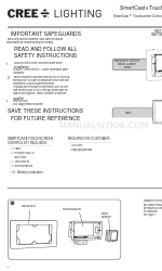 CREE LIGHTING SmartCast Touchscreen Control Інструкція з монтажу