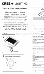 CREE LIGHTING EDGE ARE-EDG-R4 Инструкции по установке