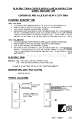 Architectural Control Systems 1560 Manuale di istruzioni per l'installazione