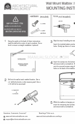 Architectural Mailboxes 2572 Mounting Instructions