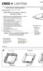 CREE LIGHTING Cadiant Experience Dynamic Skylight Инструкции по установке