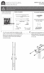 Architectural Mailboxes MONTROSO MON00BPEC Assembly Instructions