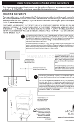 Architectural Mailboxes Oasis Eclipse Інструкція