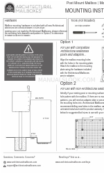 Architectural Mailboxes Oasis Mounting Instructions