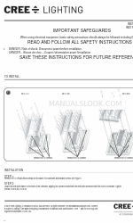 CREE LIGHTING Noctura Series Kurulum Talimatları