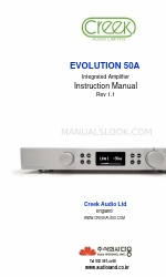 Creek Audio EVOLUTION 50A Kullanım Kılavuzu