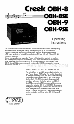 Creek Audio OBH-9SE Mode d'emploi