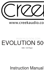 Creek Audio EVOLUTION 50CD Manuel d'instruction